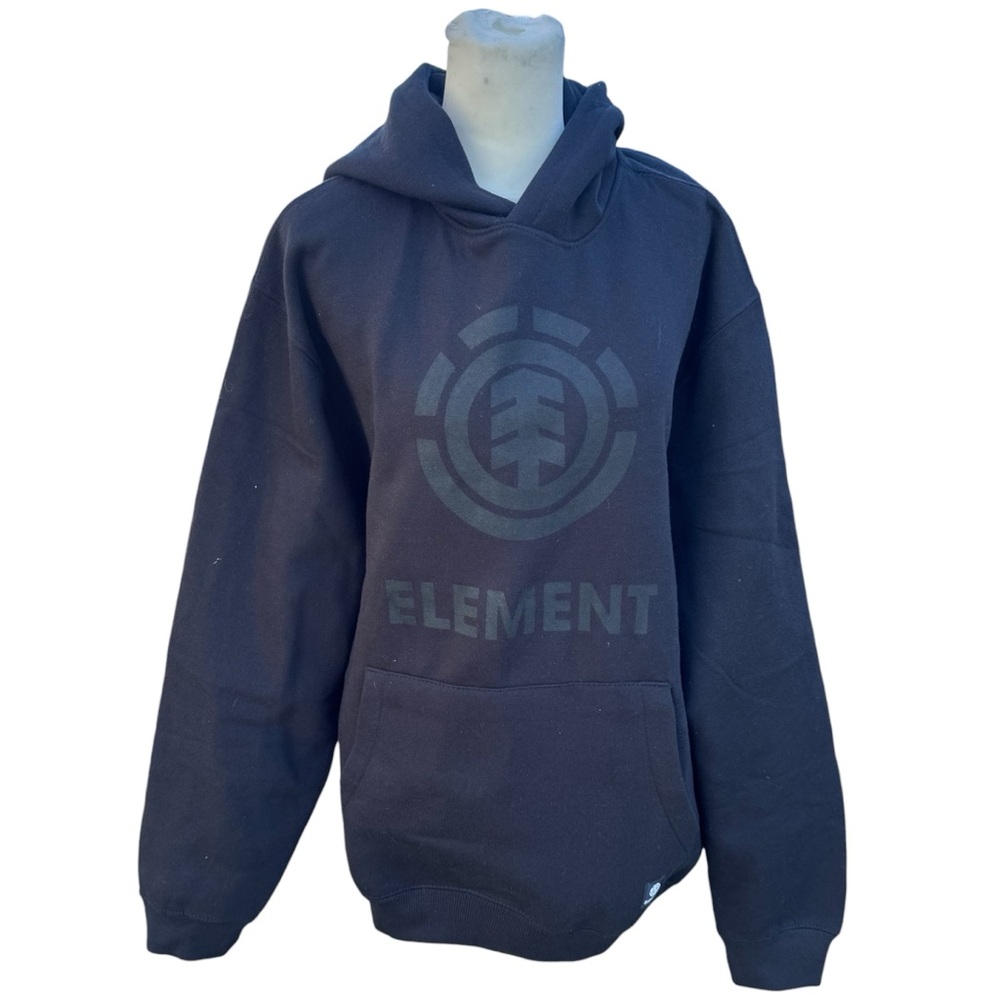 Element Heavy Weight Mens Unisex Black Warm Fleece Lines Pullover Hoodie L NWT
